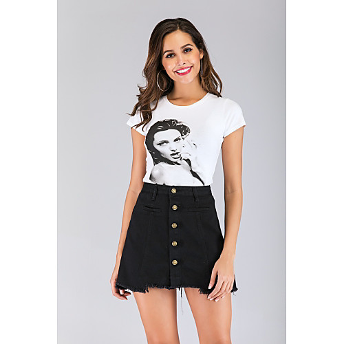 

Жен. Классический Шорты Брюки - Однотонный Черный M L XL