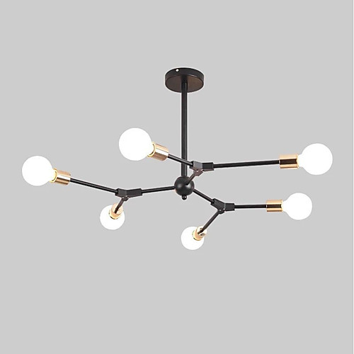 

Люстра в скандинавском стиле 6-головная современная металлическая молекула подвесные светильники гостиная столовая спальня лампа
