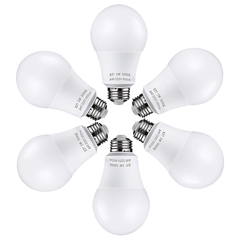 

ZDM 6шт 5 W Круглые LED лампы 450 lm E26 / E27 25 Светодиодные бусины SMD 2835 Милый Тёплый белый Холодный белый 100-240 V