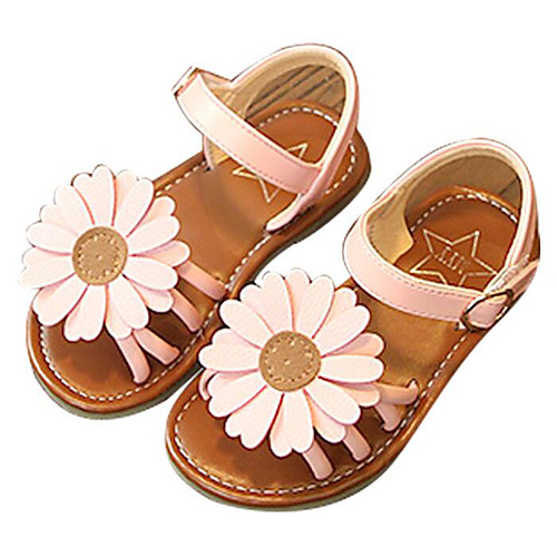 

Девочки Обувь Полиуретан Лето Удобная обувь Сандалии для Дети Золотой / Черный / Розовый