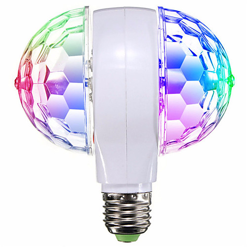 

1шт 6 W 400 lm E26 / E27 Круглые LED лампы 6 Светодиодные бусины SMD Вращающийся Для вечеринок Декоративная 85-265 V