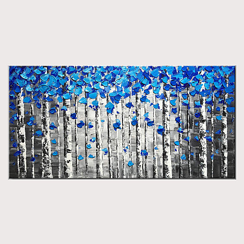 

styledecor ручная роспись абстрактный синий лесной живописи маслом на холсте для домашнего декора