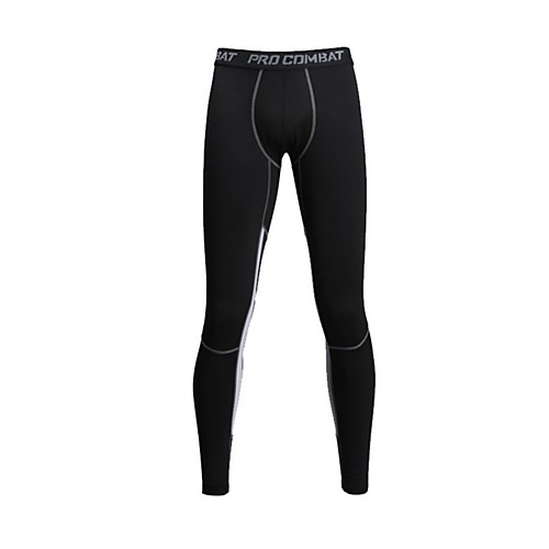 

Men's Leggings Running Tights Sports Winter Pants / Trousers Tights Running Fitness Quick Dry Soft Solid Colored Fashion Blue Grey / Micro-elastic