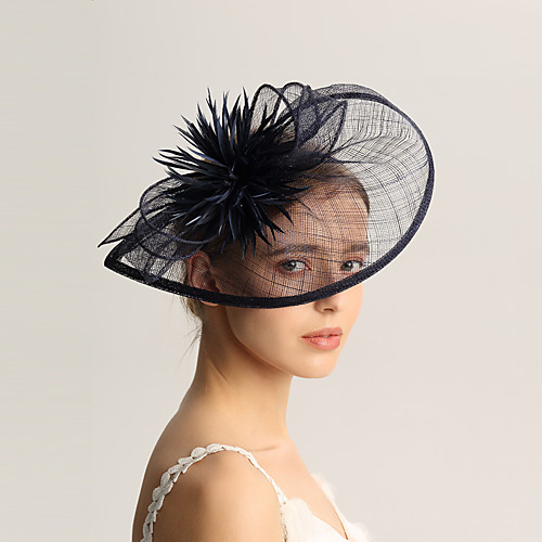 

Лен / Перья Fascinators с Пух 1шт Свадьба / Особые случаи Заставка