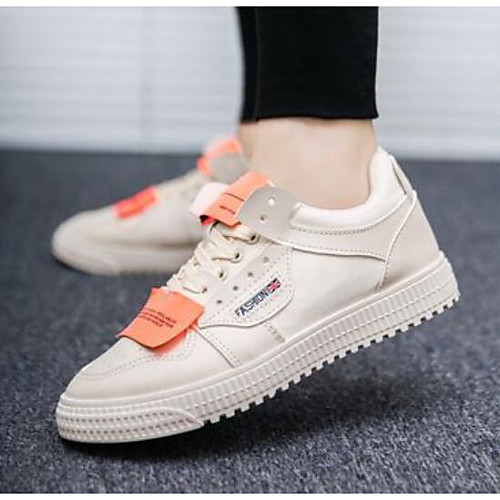 

Муж. Комфортная обувь Полиуретан Весна лето Кеды Белый / Черный / Бежевый