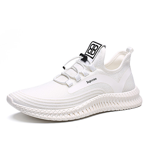 

Муж. Легкие подошвы Сетка Лето Спортивные / На каждый день Спортивная обувь Беговая обувь / Для прогулок Дышащий Белый / Черный