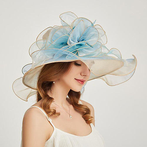 

Organza Headwear with Flower / Ruffle 1 Piece Wedding / Sports & Outdoor Headpiece