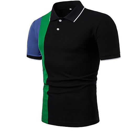 

Муж. Polo Контрастных цветов Черный XL