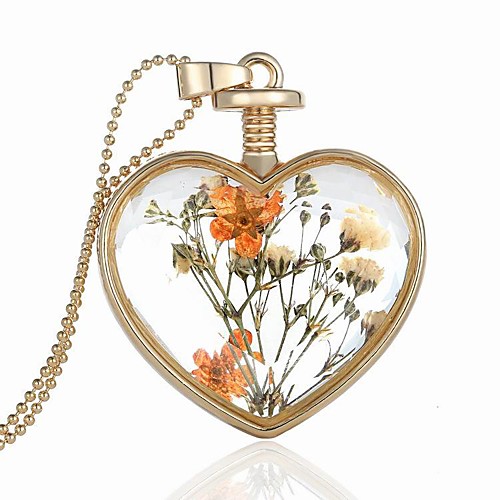 

Women's Pendant Necklace Necklace Glass Chrome Gold 60 cm Necklace Jewelry 1pc For Daily School Street Holiday Festival
