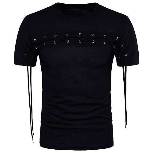 

Men's Daily Basic T-shirt - Solid Colored Black