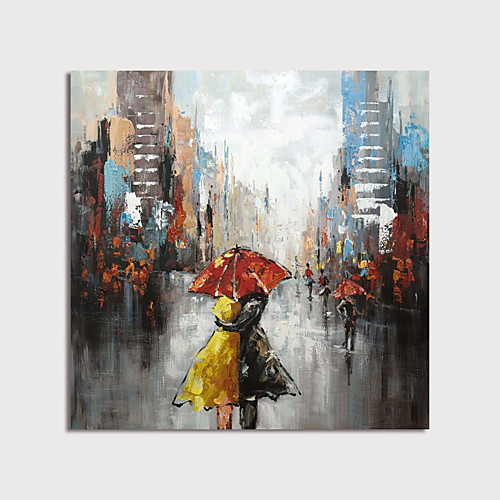 

Hang-роспись маслом Ручная роспись - Абстракция Modern Включите внутренний каркас