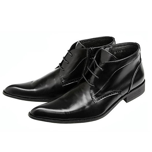 

Муж. Fashion Boots Наппа Leather Наступила зима Деловые / На каждый день Ботинки Сохраняет тепло Ботинки Черный
