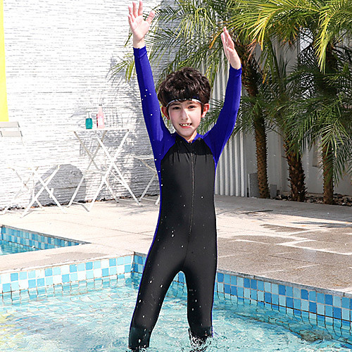 фото Jiaao мальчики девочки тонкий гидрокоостюм гидрокостюмы сохраняет тепло чехол передняя молния - плавание дайвинг пэчворк лето / эластичность / детские Lightinthebox