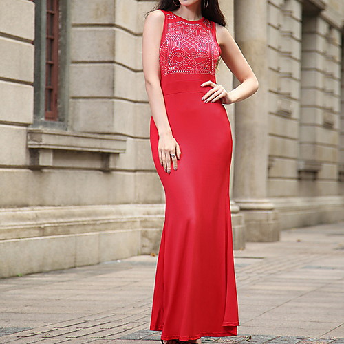 

Жен. Тонкие Футболка С летящей юбкой Рубашка Платье Макси