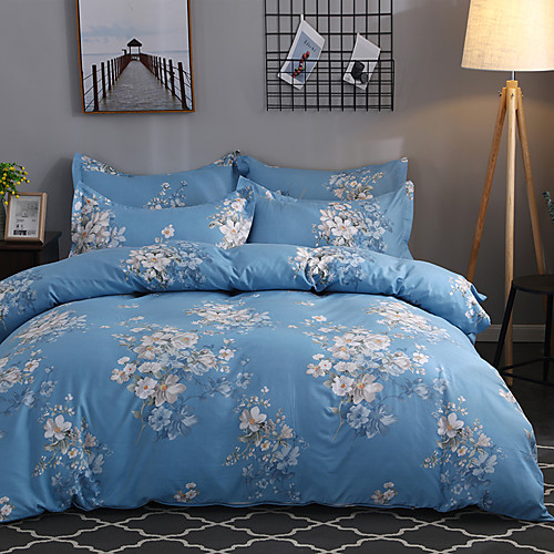 

Пододеяльник наборы Цветочный принт Полиэфир / полиамид С принтом 4 предметаBedding Sets
