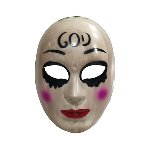 фото Косплэй kостюмы маски маска хэллоуина вдохновлен косплей чистка фильм ужасов черный белый косплей хэллоуин хэллоуин карнавал маскарад взрослые муж. жен. lightinthebox