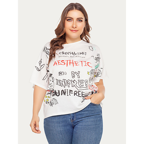 

Жен. Футболка Буквы Белый XXL