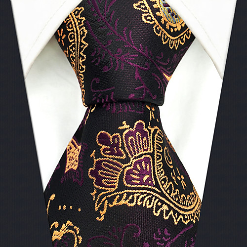 

Men's Party / Work / Basic Necktie - Paisley / Jacquard