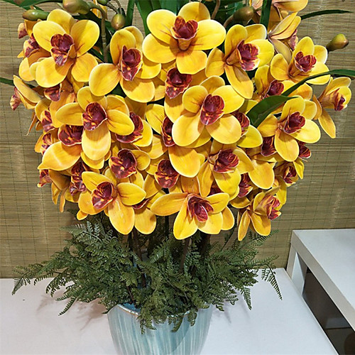 

Искусственные Цветы 1 Филиал Классический Современный современный европейский Орхидеи Вечные цветы Букеты на стол