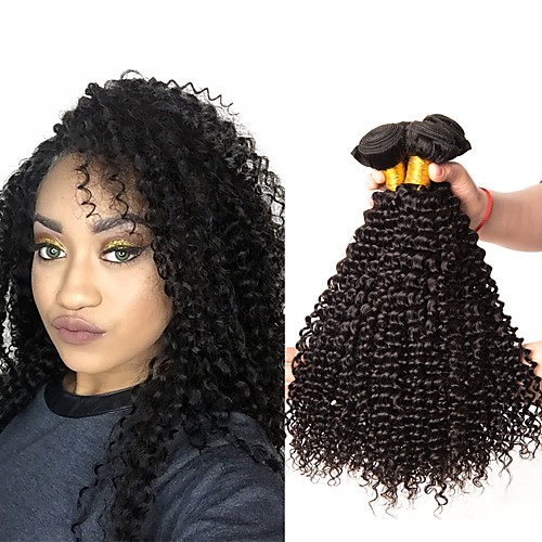 

6 Связок Бразильские волосы Kinky Curly человеческие волосы Remy Человека ткет Волосы Пучок волос One Pack Solution 8-28 дюймовый Естественный цвет Ткет человеческих волос