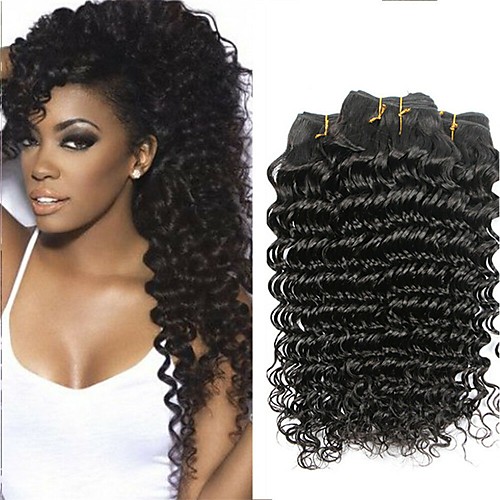 

4 Связки Индийские волосы Крупные кудри 100% Remy Hair Weave Bundles Человека ткет Волосы Пучок волос Накладки из натуральных волос 8-28 дюймовый Естественный цвет Ткет человеческих волос