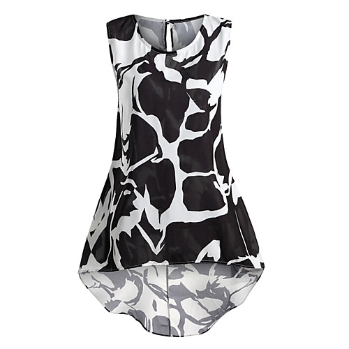 

Жен. Блуза Геометрический принт Черный XXXL