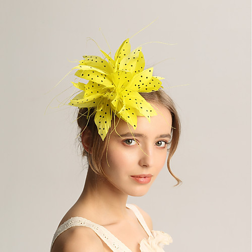 

Лен / Перья Fascinators с Пух 1шт Свадьба / Особые случаи Заставка