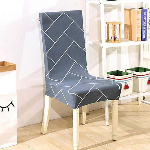 

Grey Brick Print Very Soft Chair Cover Stretch Removable Washable Dining Room Chair Protector Slipcovers Home Decor Dining Room Seat Cover