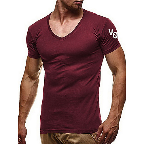 

мужская хлопковая футболка с буквой V