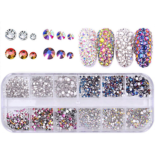 

1 pcs Universal Glass Rhinestones For Finger Nail Jewelry Series nail art Manicure Pedicure Daily Stylish