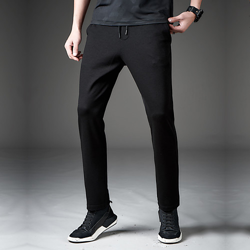 

Men's Hiking Pants Outdoor Breathable Quick Dry Comfortable Cotton Bottoms Climbing Beach Camping / Hiking / Caving Black L XL XXL XXXL 4XL Loose