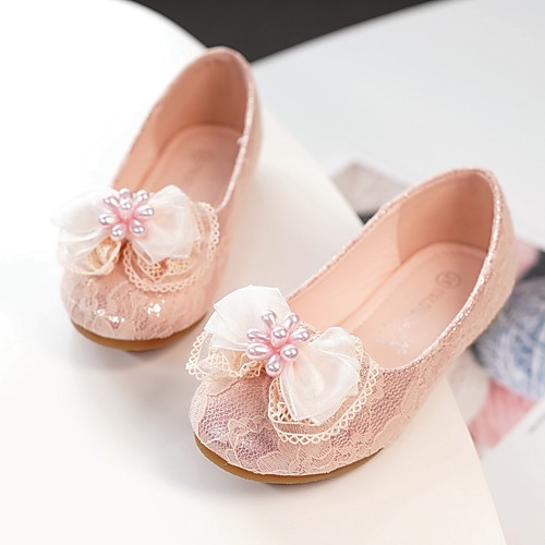 

Девочки Обувь Кружева / Сетка Весна лето / Наступила зима Балетки / Детская праздничная обувь На плокой подошве Бант для Дети / Дети (1-4 лет) Белый / Розовый / Для вечеринки / ужина