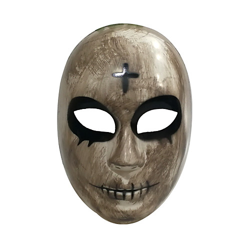 фото Косплэй kостюмы маски маска хэллоуина вдохновлен косплей чистка фильм ужасов черный белый косплей хэллоуин хэллоуин карнавал маскарад взрослые муж. жен. lightinthebox