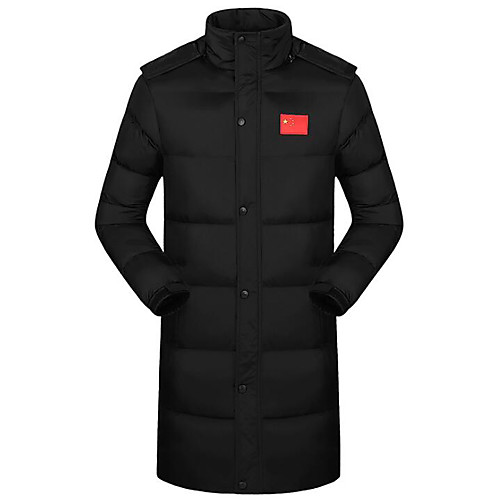 

Муж. Однотонный Длинная На подкладке, Хлопок Синий / Черный / Красный XXL / XXXL / XXXXL