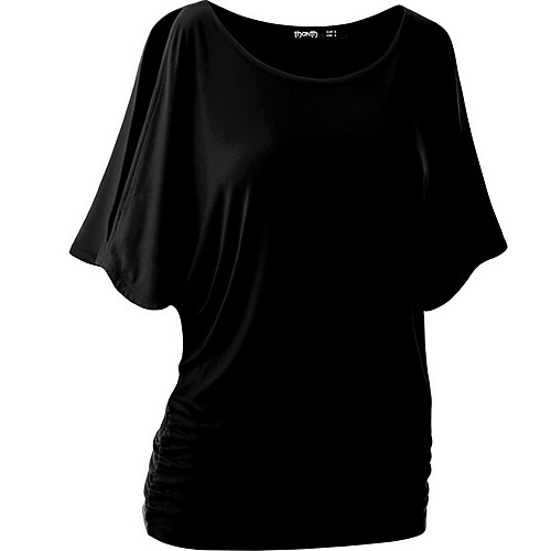 

2019 New Arrival T-shirts Women's Plus Size Cotton Slim T-shirt - Solid Colored Camisas Mujer Chemise Femme Yellow XXXL