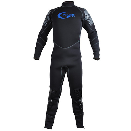 

YON SUB Men's Full Wetsuit 5mm SCR Neoprene Diving Suit Thermal / Warm Waterproof Zipper Long Sleeve Back Zip - Diving Water Sports Solid Colored Autumn / Fall Spring Winter / Micro-elastic