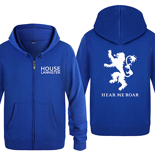 

Игра престолов Косплей Косплэй Kостюмы Худи и толстовки в стиле аниме Муж. Жен. Косплей из фильмов Желтый / Красный / Синий Толстовка Хэллоуин Флис Хлопок