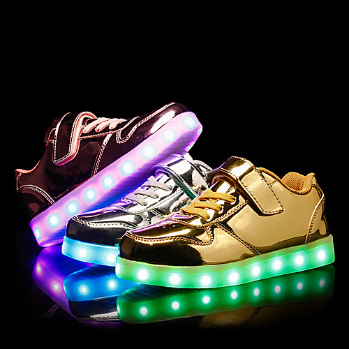 

Boys' / Girls' LED Shoes Patent Leather Sneakers Little Kids(4-7ys) / Big Kids(7years ) Walking Shoes LED Pink / Gold / Silver Spring / Summer / Party & Evening
