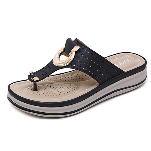 

Жен. Полиуретан Весна лето На каждый день / Милая Тапочки и Шлепанцы На плоской подошве Круглый носок Пайетки Черный / Миндальный / Хаки