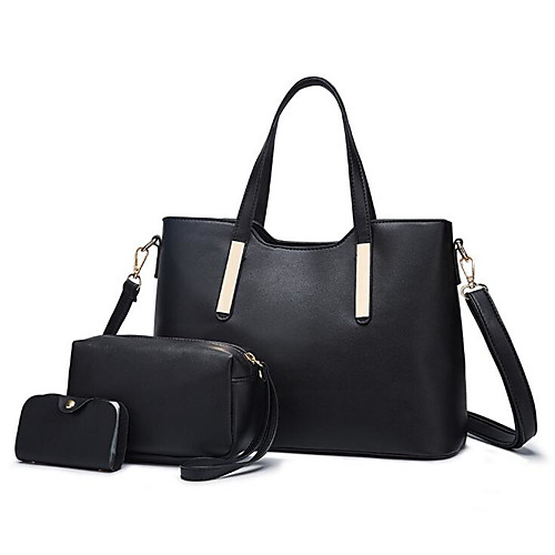 

Women's Zipper PU(Polyurethane) / PU Bag Set Bag Sets Black / Blue / Red