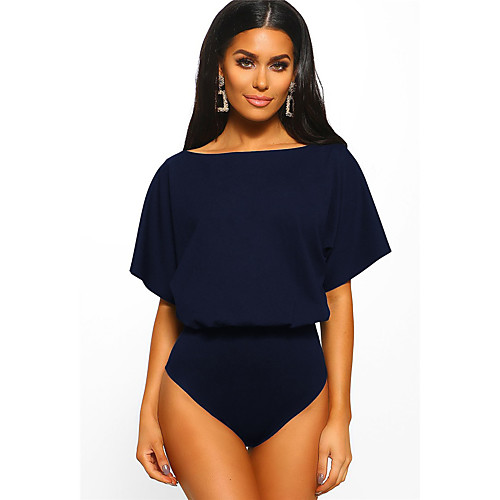 

Жен. Классический Белый Черный Темно синий Комбинезоны, Однотонный M L XL