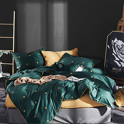 

Пододеяльник наборы Цветочный принт Хлопок С принтом 4 предметаBedding Sets