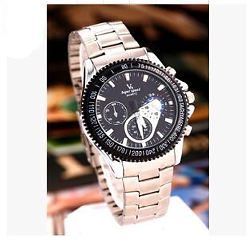 

V6 Муж. Нарядные часы Кварцевый Нержавеющая сталь Серебристый металл Новый дизайн Повседневные часы Аналоговый Роскошь Мода - Черно-белый