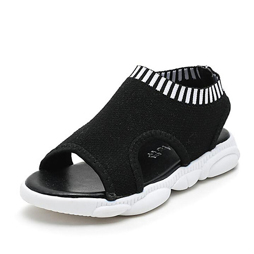 

Мальчики Обувь Микроволокно Весна лето Удобная обувь Сандалии для Дети / Для подростков Черный / Серый