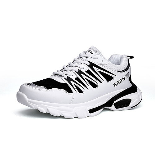 

Муж. Комфортная обувь Искусственная кожа Весна лето Спортивные / На каждый день Спортивная обувь Нескользкий Бежевый / Синий / Черно-белый