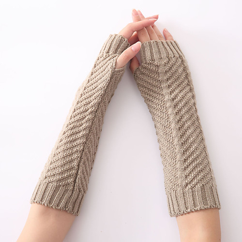 

Универсальные Классический / Lady Полупальцами Перчатки Однотонный