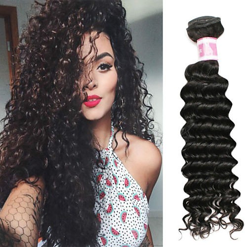 

4 Связки Бразильские волосы Крупные кудри 100% Remy Hair Weave Bundles Человека ткет Волосы Пучок волос Накладки из натуральных волос 8-28 дюймовый Естественный цвет Ткет человеческих волос