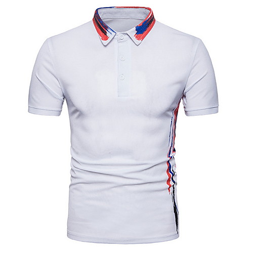

Муж. Polo Рубашечный воротник Однотонный