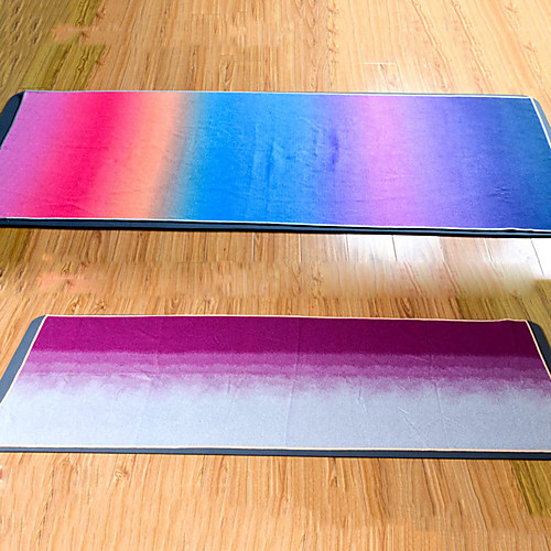 фото Коврик для йоги ultra slim, эластичный, липкий, складной сверхтонкие волокна для цвет радуги, фиолетовый Lightinthebox