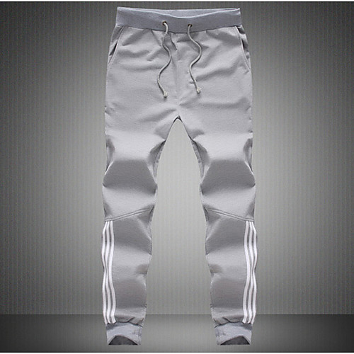 

Муж. Уличный стиль Чино Брюки - Полоски Синий